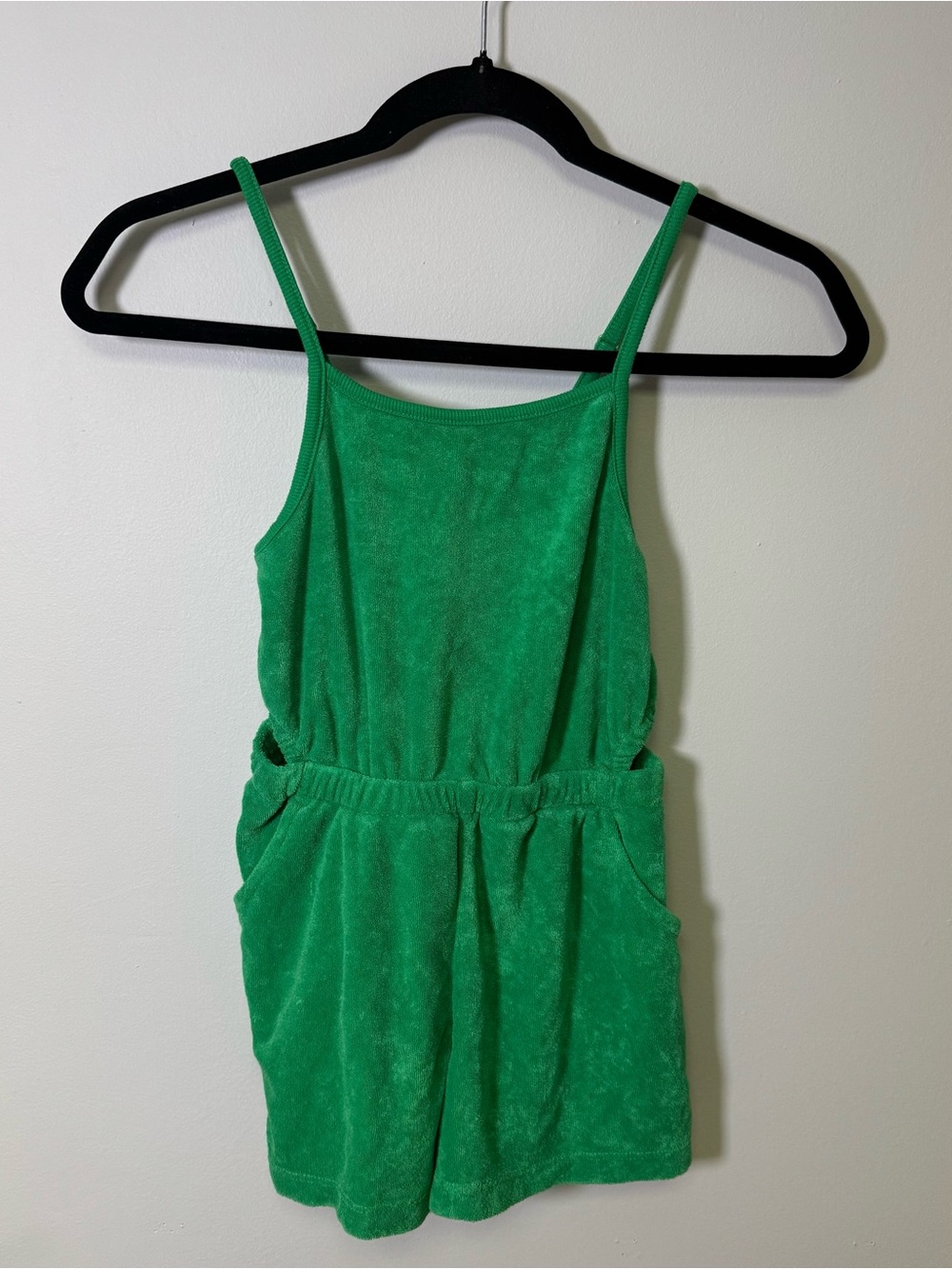 5 for 25 Old Navy Girls' Green Terry Cloth Romper Size M (8)